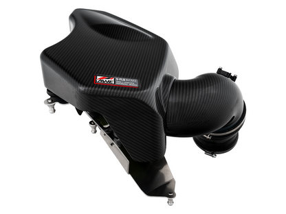 AWE Tuning 2020+ Toyota GR Supra S-FLO Carbon Intake for the MK5 Toyota Supra GR A90 MKV - Product overview with cover
