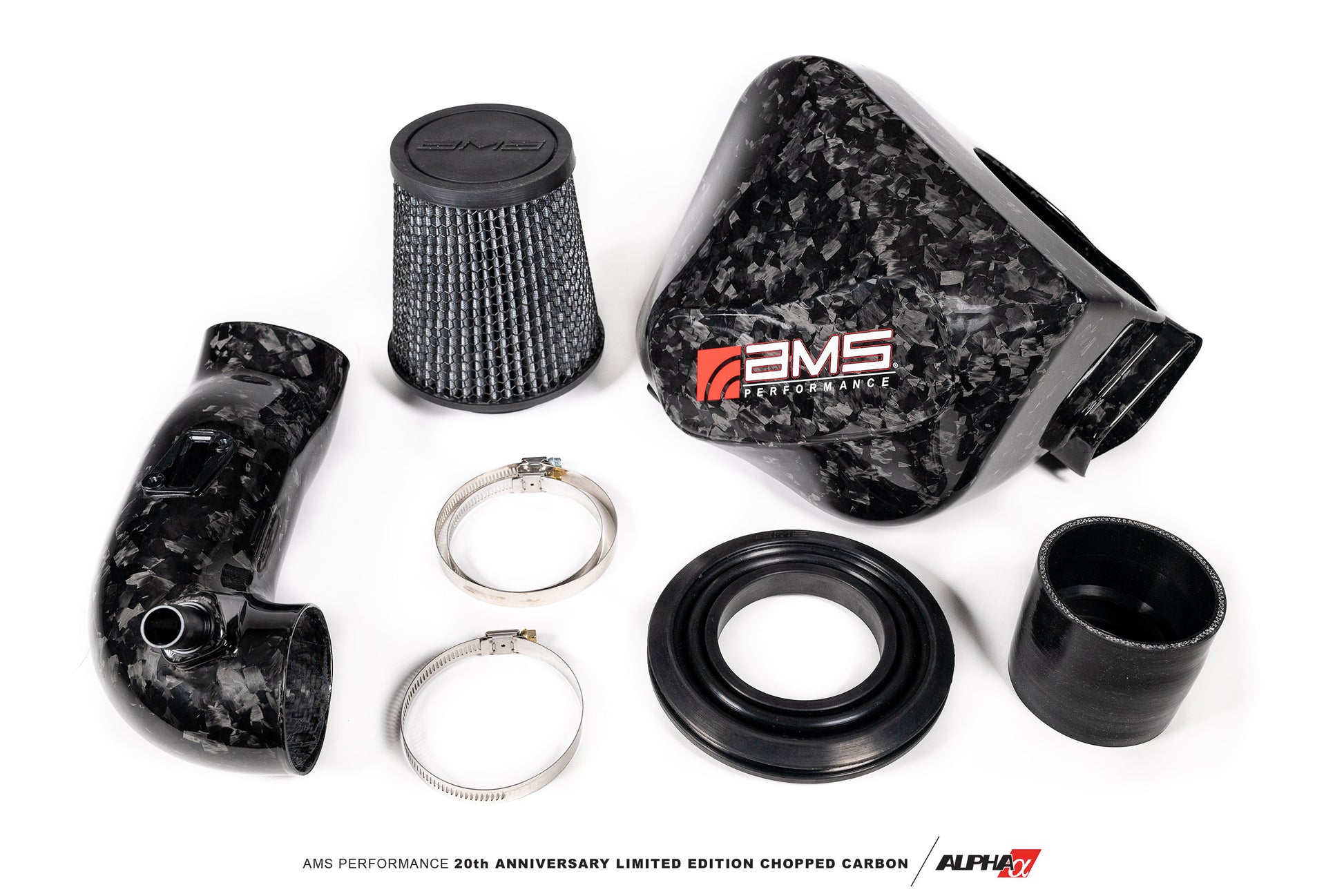 AMS Performance 2020+ Toyota Supra A90 Carbon Fiber Cold Air Intake System for the MK5 Toyota Supra GR A90 MKV - Product Overview Forged Carbon 1
