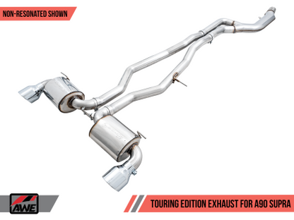 AWE Exhaust Suite for the MK5 Toyota Supra GR A90 MKV - Product Overview Non-Resonated Touring Edition